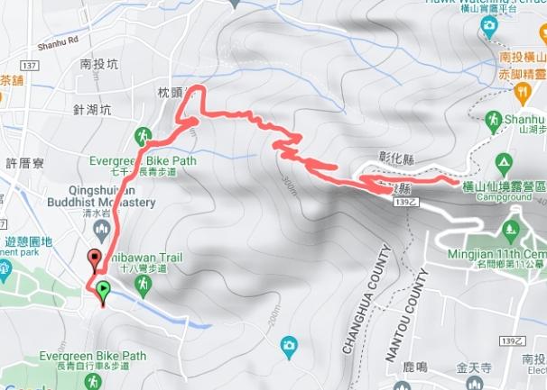 橫山步道路線 橫山步道路線