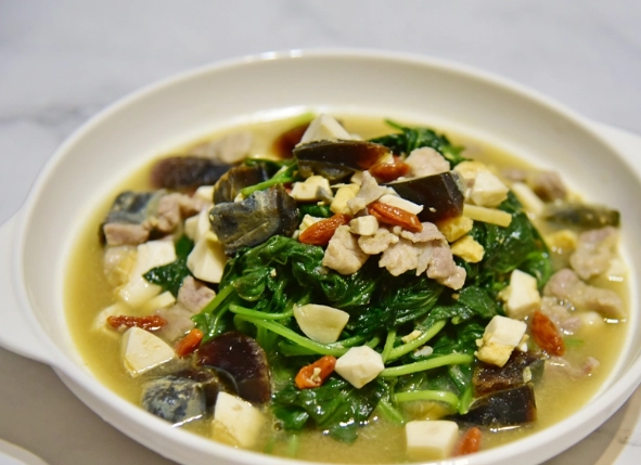 皮蛋地瓜葉湯 食譜 皮蛋地瓜葉湯 食譜