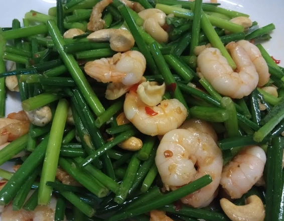 韭菜花炒蝦仁 做法 韭菜花炒蝦仁 做法