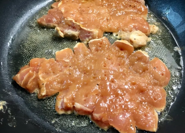 厚豬排煎法