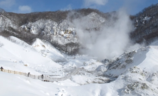 登別溫泉 雪景 登別溫泉 雪景