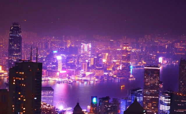 維多利亞港夜景 維多利亞港夜景