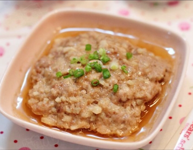 蒸肉餅 醬油