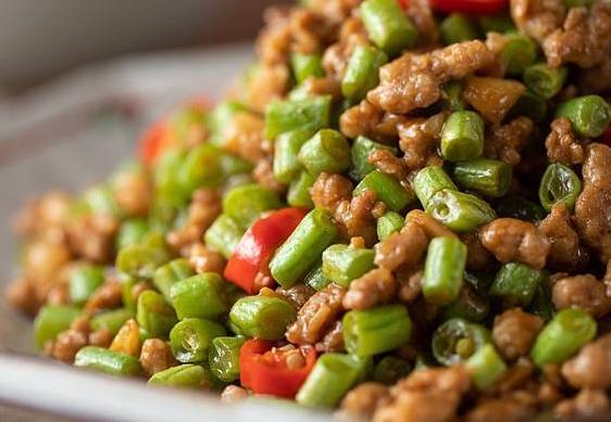 四季豆炒絞肉 四季豆炒絞肉