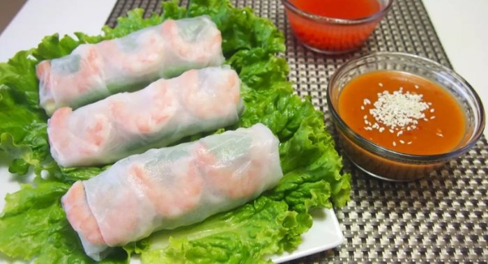 越南春捲熱量 越南春捲熱量