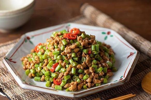 四季豆炒絞肉 四季豆炒絞肉