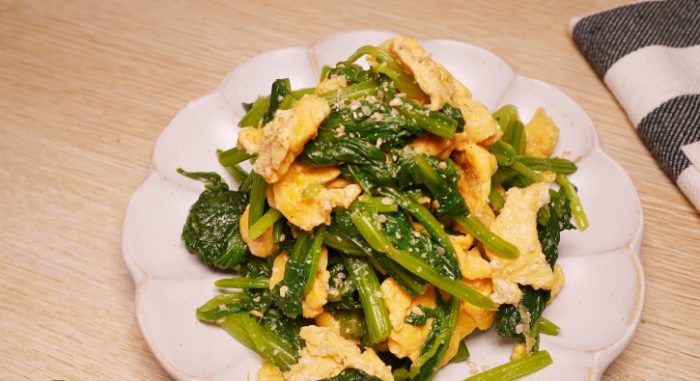 甜菠菜炒蛋 甜菠菜炒蛋
