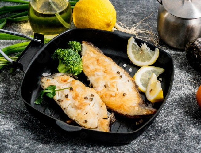 煎鱈魚 煎鱈魚