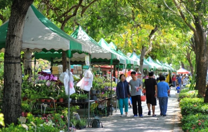 勞工公園假日花市