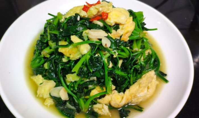 甜菠菜炒蛋 甜菠菜炒蛋