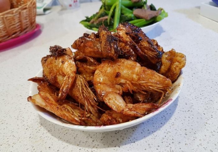 炒蝦子